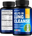 Cut Smoking Aid for Lung Cleanse & Health - Made in USA - Lung Detox with Licorice Root, Ginger & Nattle Root, Πράσινο Τσάι, Θυμάρι & Ρίγανο Φύλλα για Lung Clear Υποστήριξη & Άγχος Ανακούφιση - 60 κάψουλες