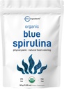 Organic Blue Spirulina Powder (Phycocyanin Extract), 30 Servings - No Fishy Smell, 100% Vegan Protein from Blue-Green Algae, Natural Luminous Food Coloring for Smoothies, Baking, Drinks & Cooking