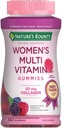 Nature's Bounty Optimal Solutions, Women's Multivitamin Gummies for Immune Support, Cellular Energy Support, Bone Health, Raspberry Flavor, 140 Ctt