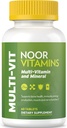 Noor Vitamins Halal Vitamins, Daily Multivitamin, Halal Vitamin for Women and Men, 30 Vitamins & Minerals, A, B12, C, Iron, Zinc to support general health, Non-GMO, Halal Multivitamin (2 Month Supply)