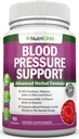 Blood Pressure Support Supplement - 13 Βότανα & Βιταμίνες - με Hawthorn, Hibiscus, Σκόρδο & Olive Leaf Extract - Φυσικό συμπλήρωμα για γυναίκες & άνδρες - Κάψουλες υψηλής αντοχής - Μη ΓΤΟ - Προμήθεια 90 ημερών