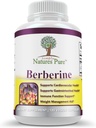 Basitçe Natures Pure Premium Berberine HCl 500 mg - 120 Capsules - Cardiovascular Gastrointestinal Immune Support - Kromium Cinnamon
