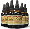 J.CROW'S® Lugol's Solution of Iodine 2% 2 oz (6 μπουκάλια) – Premium ιωδιούχο, γλουτένη και, εκχύλισμα αιθάλης χωρίς αλκοόλη, Χωρίς Λήξη