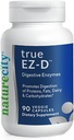 NatureCity True-EZ-D Non-GMO Digestive Enzyme Kompleksi için Digestive Health ve Bloating Relief for Men and Women (90 Veggie Capsules) Super Enzymes