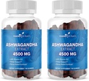 Ashwagandha Gummies - Ποιότητα ύπνου, μνήμη, & Γνωστική υποστήριξη - Ashwagandha Gummies για γυναίκες και άνδρες πακέτο 2, 60 Υπηρεσίες