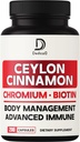 13in1 Ceylon Cinnamon Capsules - Chromium Picolinate, Biotin, Grape Seed, Elderberry & More