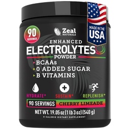Zeal Naturals Ηλεκτρολυτικό Ποτό για την αποκατάσταση της σκόνης (90 σέρβις 