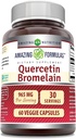 Amazing Nutrition Quercetin 800 Mg με Bromelain 165 Mg Veggie Capsules Συμπλήρωμα 