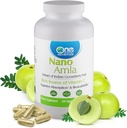 One Planet Nutrition Nano Amla 500 mg Κάψουλες Veggie (120 Servings), εκχύλισμα φρούτων Amla, υψηλή σε βιταμίνη C για την παραγωγή κολλαγόνου & ανοσοποιητική υποστήριξη, μη GMO, Vegan, χωρίς γλουτένη