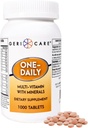GeriCare One-Daily Multivitamins with Minerals for Men & Women (1000 Tablet) High-Potency Multi-Vitamin & Multimineral Diyetary Supplement for Immunity, Energy| Complete Daily Nutritional Support