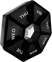 Black Daily Pill Case - 7 Günlük Seyahat Pill Organizer 1 Zaman Bir Gün Karşılaştırmalı Bir Günle