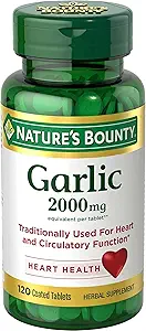 Nature's Bounty Garlic 2000 mg, Tablet 120 ea (Pack of 3)