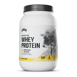 Επίπεδα Grass Fed Whey πρωτεΐνη σκόνη, καμία τεχνητή ουσία, 24G πρωτεΐνης, Vanilla Bean, 2LB