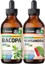 BIO KRAUTER Bacopa Βάμμα 4 Fl. Oz. & Schisandra Βάμμα 4 Fl. Oz.