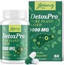 2000 MG Plant-Based Detox Cleanse – Natural Toxin Flush for Liver, Gut & Colon – Antioksi & Digestive Support – Zeolit Detox – Kadınlar ve Erkekler için Detox Kompleksi – 60 Capsules