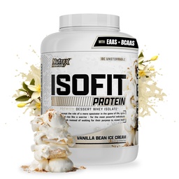 Nutrex έρευνα IsoFit πρωτεΐνη γάλακτος σκόνη στιγμιαία 100% πρωτεΐνη Whey Isolate (70 μερίδες, παγωτό βανίλια φασόλια)