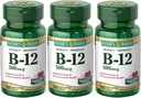 Buunty B-12 της φύσης Γρήγορη Διαλύστε δισκία 500 McG, 300 δισκία (3 X 100 μπουκάλια κόμη)