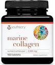 Youtheory Marine Collagen - 2.500 mg - Ortak, Nail, Saç, Skin, Bone & Muscle Health* - Amino Asits, Minerals & Vitamins C, A, E, B6 & B12-160 Tabletler (32-Day Supply)