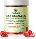 EAA Gummies 120 Gummies (Strawberry), Essential Amino Asitler - Tüm 9 Temel Aminoler (EAA) ve All Branched-Chain Reeses (BCAAs), Non-GMO, Gluten Free, Vegetarian Friendly, Gluten Free, Vegetarian Friendly