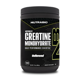 NutraBio Pure Micronized Creatine Monohydrate Powder Supplement, Unlavored, (500 g) - Υποστηρίζει Μαζική μυϊκή ενέργεια, ανάκτηση, και δύναμη - HPLC Tested Creatine Powder Supplement για άνδρες και γυναίκες