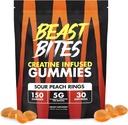 BEAST BITES - Kretine Infüzyon Gummies - 5gpure Kreatin Monohidrat - Spor için sertifikalı - 30 Hizmet