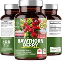 N1N Premium κάψουλες μούρων Hawthorn [Max Strength, 2660mg] Όλα τα φυσικά συμπλήρωμα εκχύλισμα Hawthorn για την υποστήριξη της ασυλίας, 120 Caps