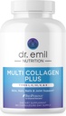 DR. EMIL NUTRITION Women's Multi Collagen Pills | Collagen Supplements to Support Hair, Skin, Nails, & Commons | Hydrolyzed Collagen Supplements Tip I, III, V & X | 180 Capsules