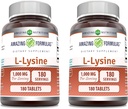 Εκπληκτικές Φόρμουλες L-Lysine 1000mg Amino Acid Tablets Συμπλήρωμα 