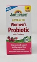 Jamieson Advanced Women's Probiyotik with Cranberry, Help Support & Restore Health Vaginal Flora - 65 Vegetarian Capsules