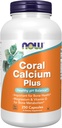 NOW Συμπληρώματα τροφίμων, Coral Calcium Plus, Υγεία των οστών *, Υγιεινή ισορροπία pH *, 250 κάψουλες Veg