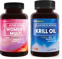 BioEmblem Antarktika Krill Oil Supplement ve Women's Multivitamin