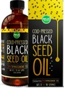 MAJU's Black Seed Oil 16oz: 3X Thymoquinone, Cold Pressed, %100 Türk Siyah Cumin Nigella Sativa Tohum Yağı (Better Than Organic), Non-GMO,% 100 Liquid Pure Blackseed Oil, Glass Şişe Şişe Şişe