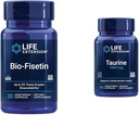 Life Extension Bio-Fisetin 30 Capsules Cellular Health Sche with Taurine 1000 mg 90 Capsules Heart Health