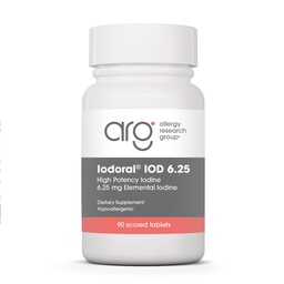Optimox Iodoral 6. 25 mg - Συμπληρώματα ιωδίου για την υποστήριξη του θυρεοειδούς, Lugol Solution, Daily Vitamins and Minerals, High Potency Iodine Tablets - 90 δισκία 1- Pack