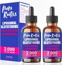 Liposomal Glutathione Liquid Supplement (Pack of 2),% 98 Abxia, C, L- Glutathione, 2 Fl Oz per Şişe