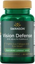 Swanson Vizyon Savunma Antioksit Vizyon Sağlık Supplement Lutein Zeaxanthin Astaxanthin Broccoli Extract Bilberry Extract 60 Softgels Sgels Sgels