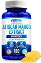 500 mg Vitamins Afrika Mango Ekstraksiyonu gibiyiz - 5000 mg Eşdeğer 10:1-180 Capsules - 6 Ay Afrikalı Mango Capsules – Fat ve Digestive Health