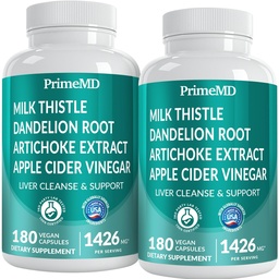 32-σε-1 Liver Cleanse Detox και Επισκευή με Thistle γάλακτος, Silymarin, Artichoke Extract, Beetroot Powder - Gallbladder συμπλήρωμα με Active Liver Health Formula - 1426mg (180ct, Συσκευασία των 2)