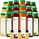 7 Day Juice, Raw Fountain, All Natural Raw Detox Cleanse, Body Rest için Juicing, Cold Pressed Juice Fast, Great Way to Jumpstart a sağlıklı Diyet, 42 Şişe 12oz, 7 Ginger Shots