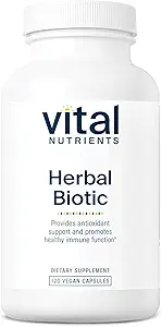 Vital Nutrients Herbal Biotic | Herbal Immune Support Supplement | Antioxidant Support Promotes Healthy Immune System | Gluten, Dairy, Soy Free | Non-GMO | 120 Capsules
