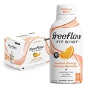 Freeflow Fit Energy Shots, Orange Slice, Natural Caffeine Boost with L-theanine, Ginseng, Vitaminler, Prebiyotikler, Electrolytes (6, 2oz Shots)