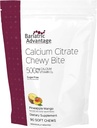 Bariatric Advantage Calcium Citrate Chewy Bites 500 mg - Highly Absorbable & Digestible - Vitamin D3 - Easily Chewable Calcium Supplement - Pineapple Mango - 90 Count