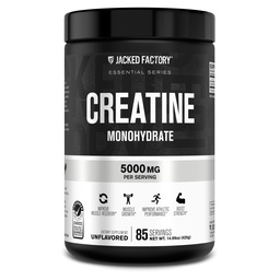 Jacked Factory Creatine Monohydrate Powder 425g - 5g Daily Creatine Supplement for Men and Women, Vegan-Friendly, Third-Party Tested - 85 Υπηρεσίες, Χωρίς άρωμα