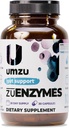 UMZU ZuEnzymes Digestive Enzymes Supplement | 21 Enzymes for Gut Health Support, Digestion & Nutrient Abception | Helps Break Down Lactose, Carbs, proteinler ve Fatlar (30 Gün Supply | 30 Capsules)