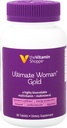 The Shoppe Ultimate Woman Gold Multivitamin - Demir, B Vitaminleri ve Vitamin D3 ile Enerji Üretimi, Bone & Immune Health - Gluten Free Multi-Mineral (90 Tablet)