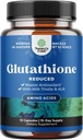 Reduced Glutathione Supplement with Milk Thistle - 500 mg per Serving Pure L Glutathione with Alpha Lipoic Acid & Milk Thistle Silymarin for Skin Radiance, Liver Support & Immune Support - 15 Count