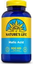 Nature's Life Malic Acid Supplement 800 mg - Sağlıklı Kas Fonksiyonlu ve Hücre Enerji Desteği - Diyet meyve asiti - 60 Günlük Para Geri Garanti, Lab Onaylandı - 250 Hizmet, 250 Capsules