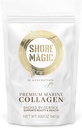 Shore Magic Premium Marine Collagen Toz – Hydrolyzed Type I, II, III & IV Wild from Wild Fish for Skin, Saç, Nails & Ortaklar, 14 Hizmet