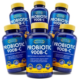 Απαραίτητα διατροφής GMP Certified Probiotic Dietary Supplement 6 Φιάλες 360 Κάψουλες