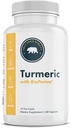 BioPerine ile Turmeric,% 95 Curcuminoids - 60 Capsules - ABD'de Made, Vegan, Non-GMO, Gluten-Free, and Dairy-Free